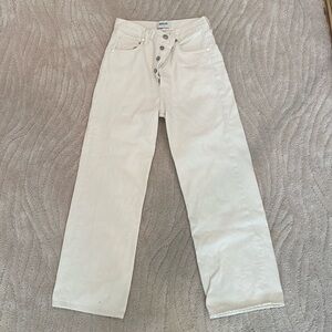 Agolde Ren High Rise Jeans, color paper